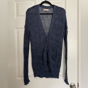 Hollister XS/S Navy Cardigan Sweater NWT